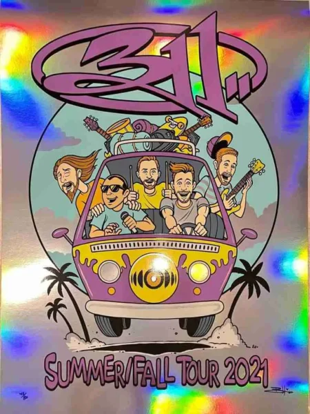 311 Poster - 2021 Summer Fall Tour