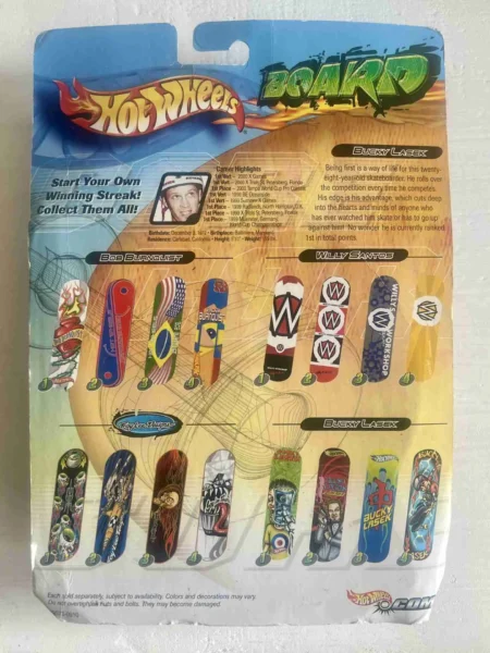 Bucky Lasek Hot Wheels Finger Board Bucky Signed - In Box - Image 2
