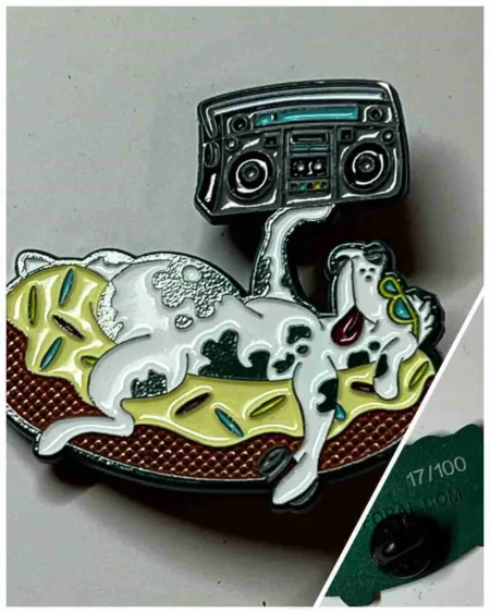 Dave Foral Lou Dog Pin