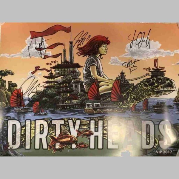 Dirty Heads 2017 VIP Band Signed Poster