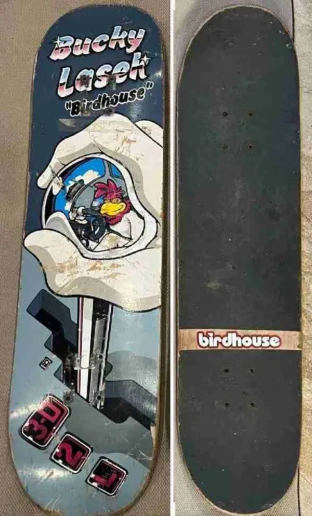 Bucky Lasek 2001 Birdhouse Shifter Skateboard Decks - Grip Taped Top
