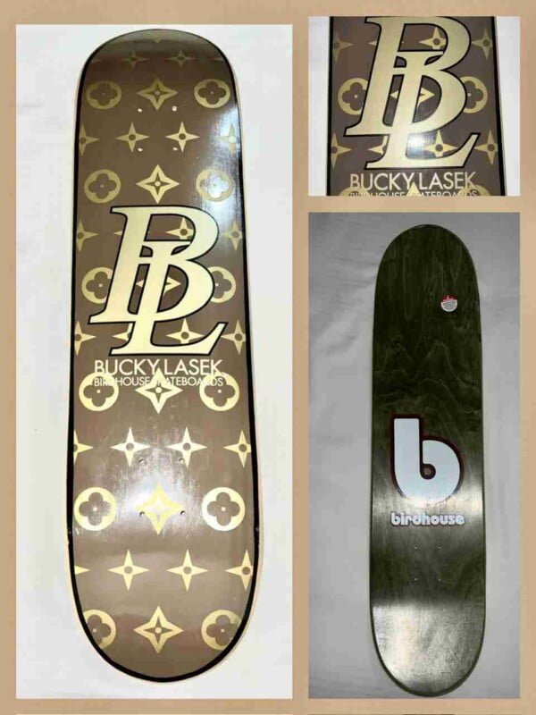 Bucky Lasek 2002 Designer Label Birdhouse Skateboard Deck