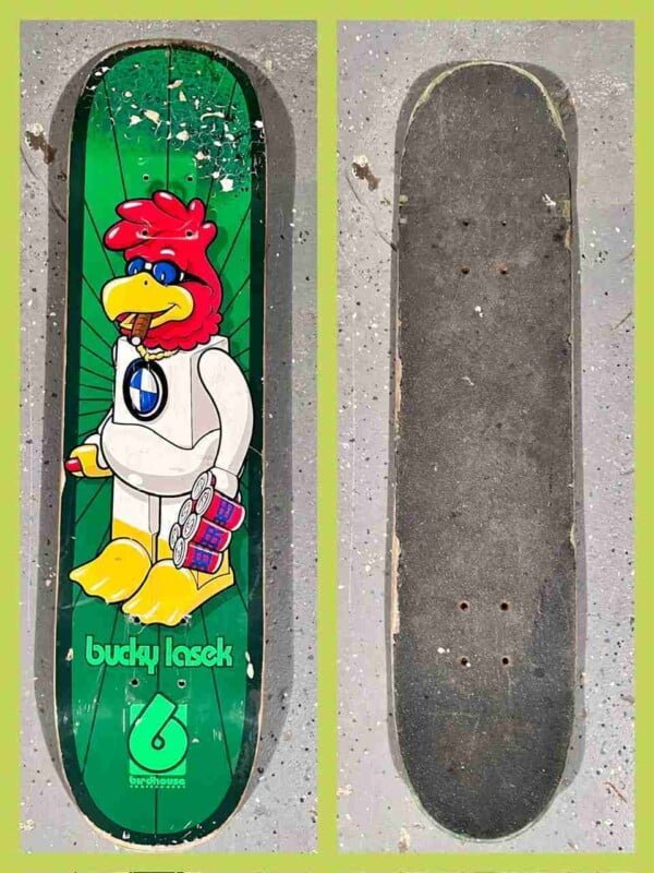 Bucky Lasek Cool Chicken Skateboard Deck