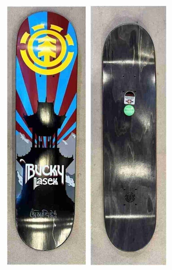 Bucky Lasek Element Tibet Skateboard Deck - Black