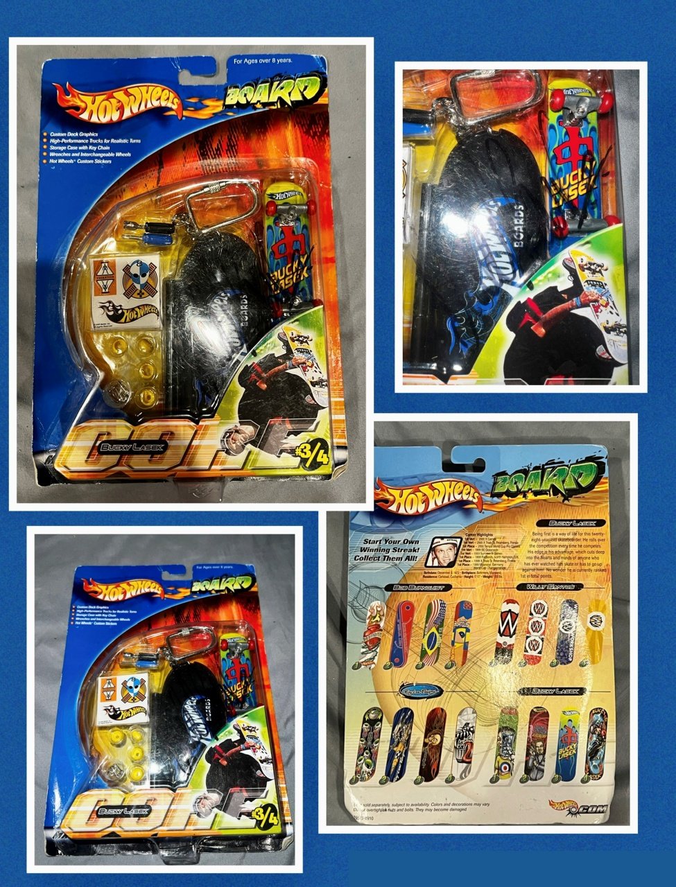 Bucky Lasek Hot Wheels Signed Finger Board - Back