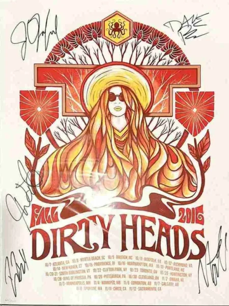 Dirty Heads 2016 VIP Poster - Band Signed