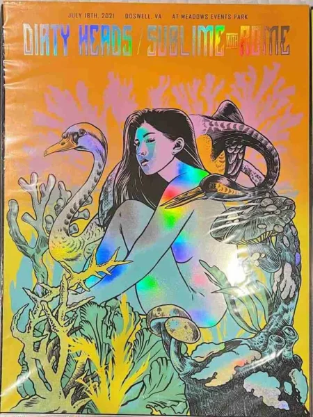 Dirty Heads 2021 Foil Doswell, VA Poster - #4/5