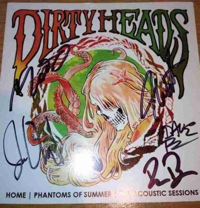 Dirty Heads Signed Phantoms CD Cover