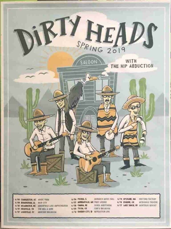 Dirty Heads Spring 2019 Promo Poster
