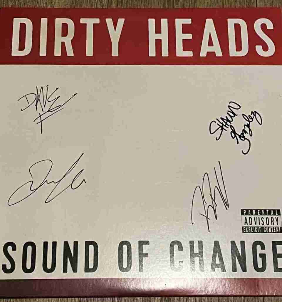 Dirty Heads Sound of Change Album signed by 4