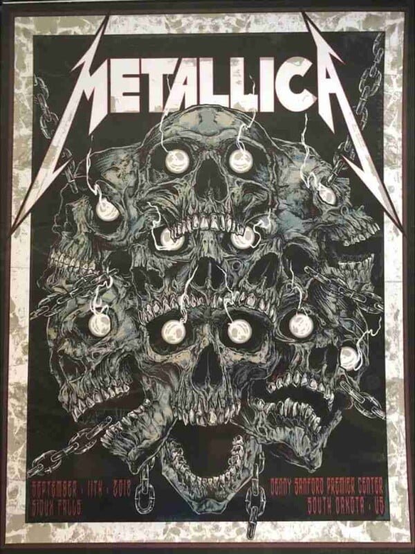Metallica Concert Poster - Sioux Falls