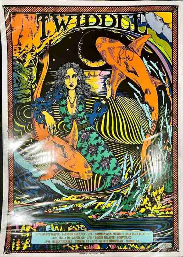 Twiddle 2023 Band Signed Tour Poster - #381/450