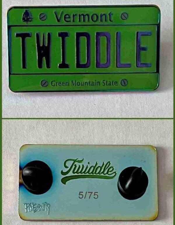 Twiddle Gubb License Plate Pin - #5/75